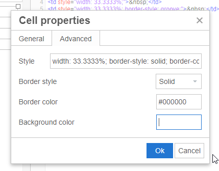 Noob question about HTML table bordecolor - Help - Obsidian Forum