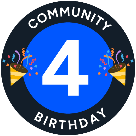 Community 4th Birthday