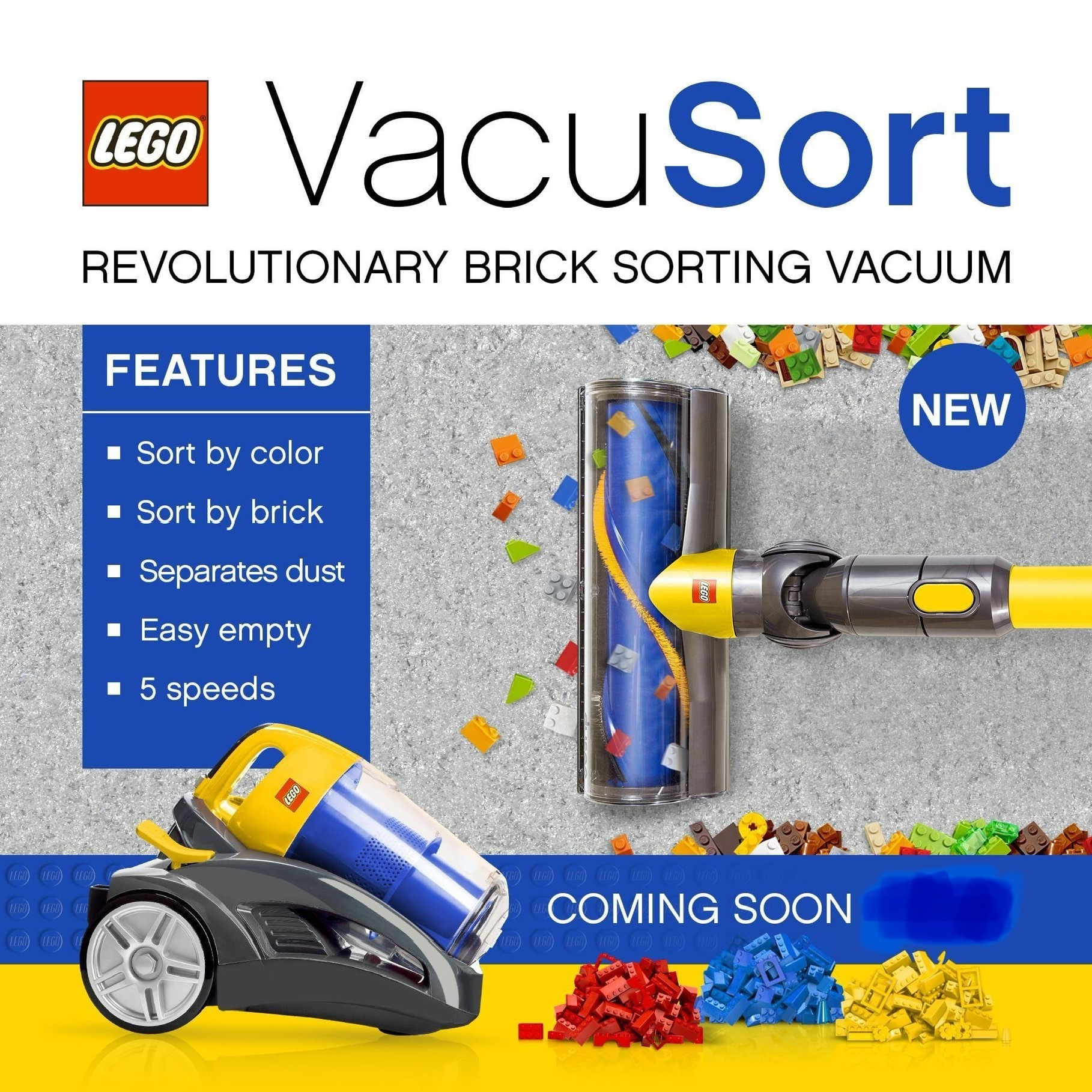 A Vacuum Cleaner Attachment That Sorts LEGO By Size