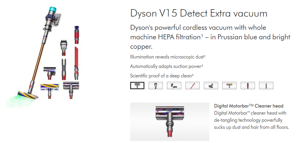 Will the 'Dyson v15 Absolute' blue HEPA filter fit on my regular