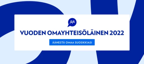 Äänestä Vuoden OmaYhteisöläinen 2022 📢🏆