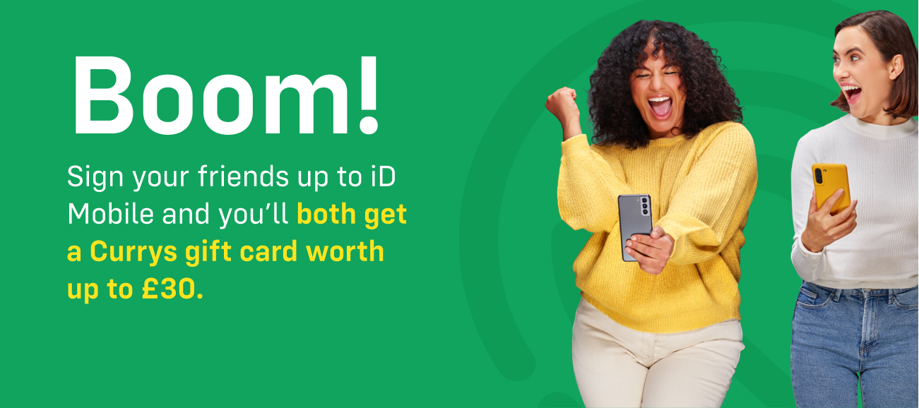 Get rewarded when your friend joins iD with Refer a Friend!