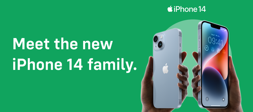 Meet the new iPhone 14 family.