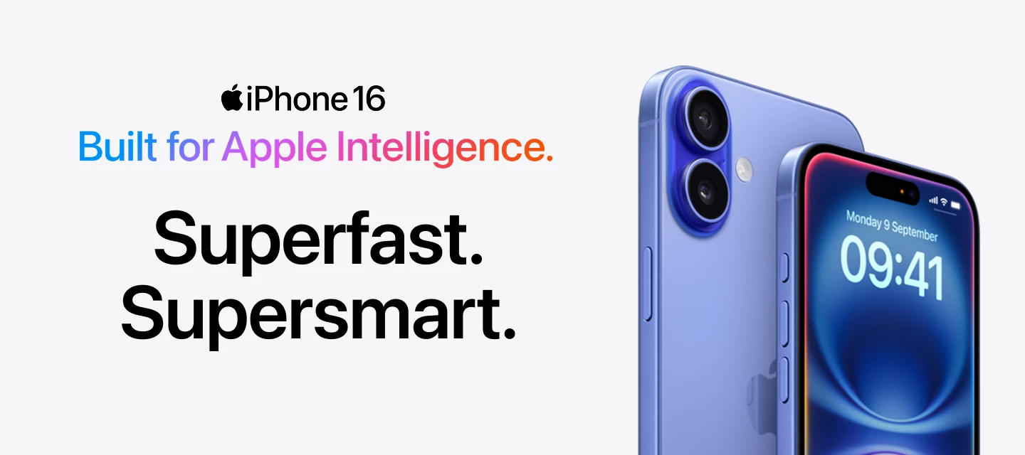  iPhone 16. Built for Apple Intelligence.