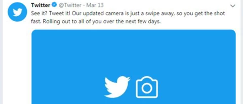 Twitter's new Snapchat-like camera.