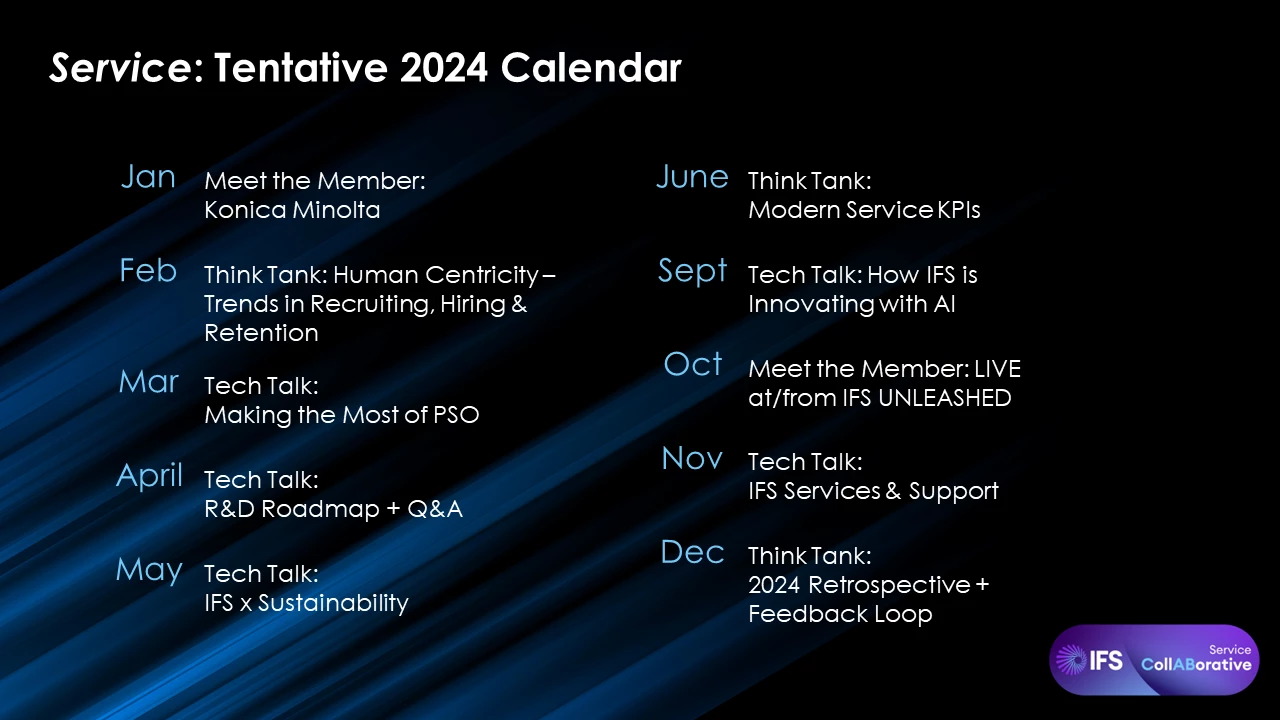 IFS CollABoratives 2024 Overview | IFS Community