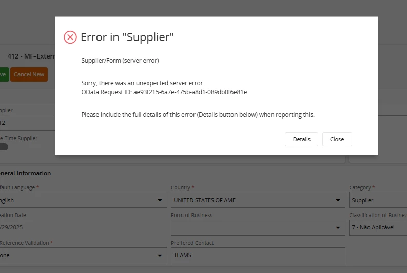 Data not saving in the client after sending message to Teams in ...