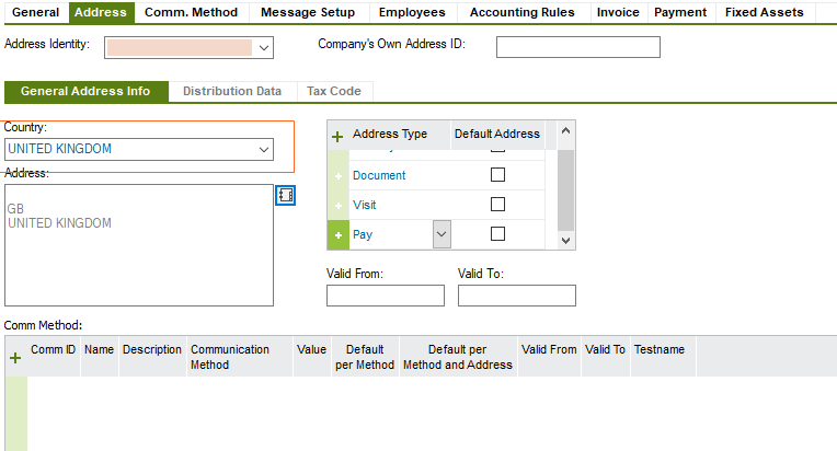 How To Set Default Address Presentation To A Company IFS Community