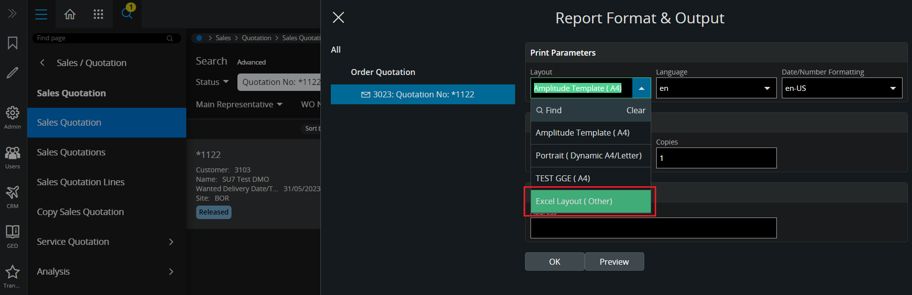 IFS Cloud Excel Layout Print Parameter | IFS Community