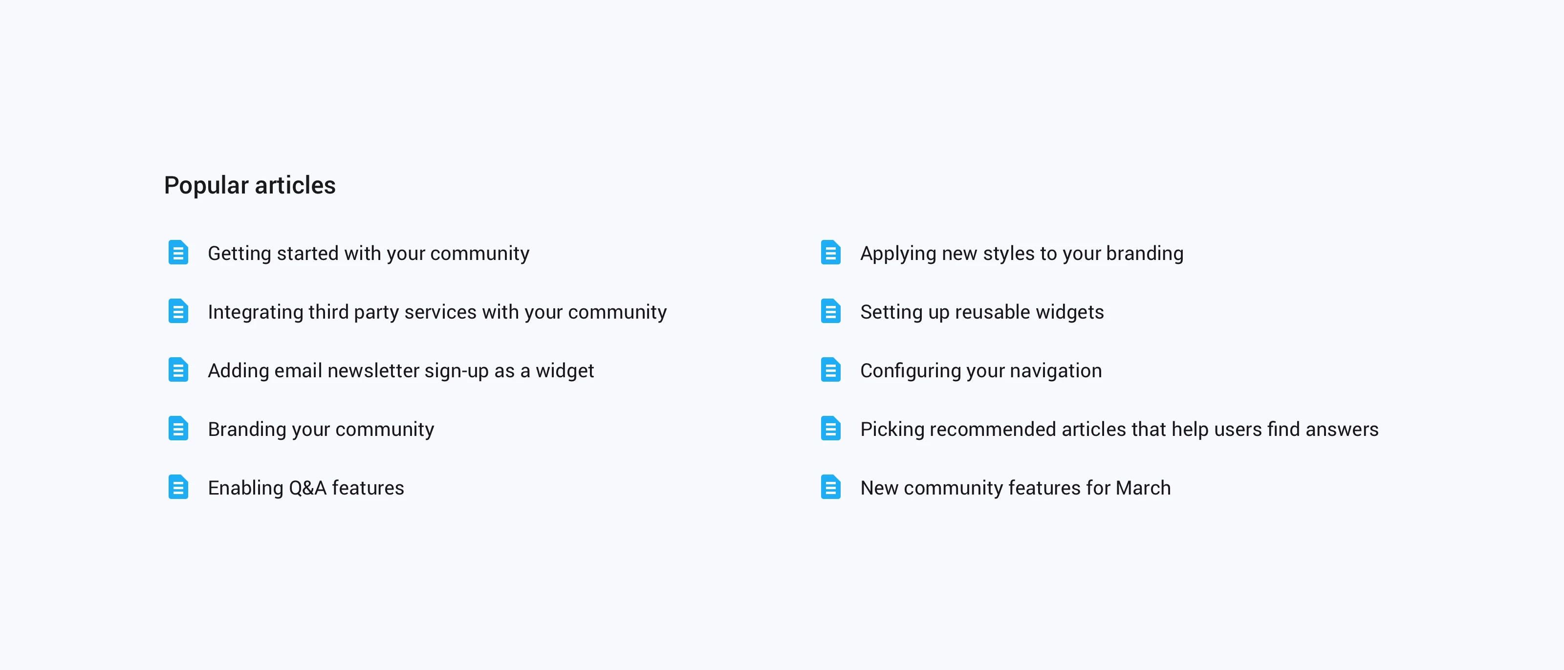 Now available Homepage and configurable homepage