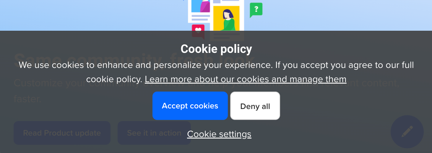 Improvements to our cookie component and footer (GDPR) | inSpired