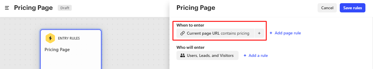 Pricing page