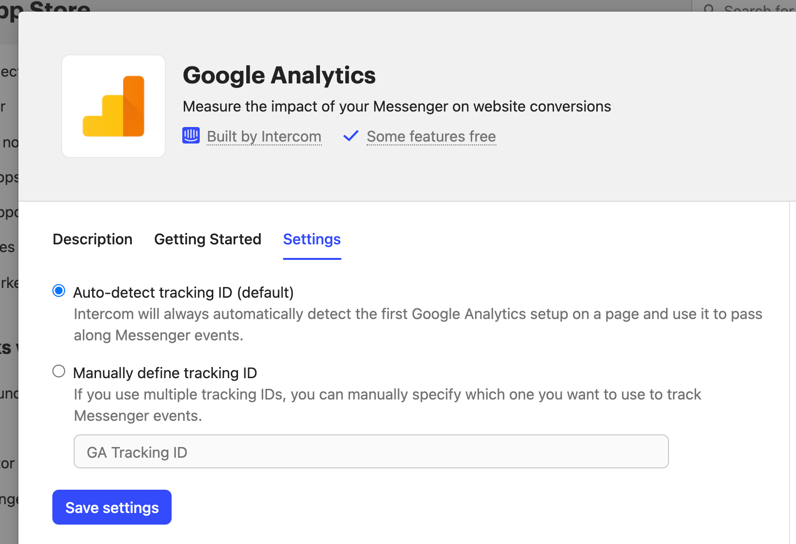 google analytics settings