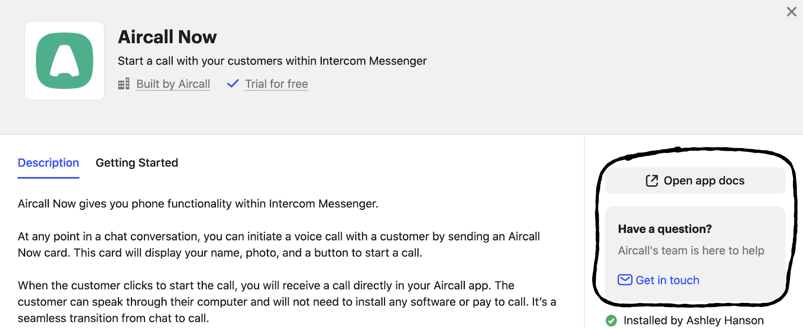 Aircall support