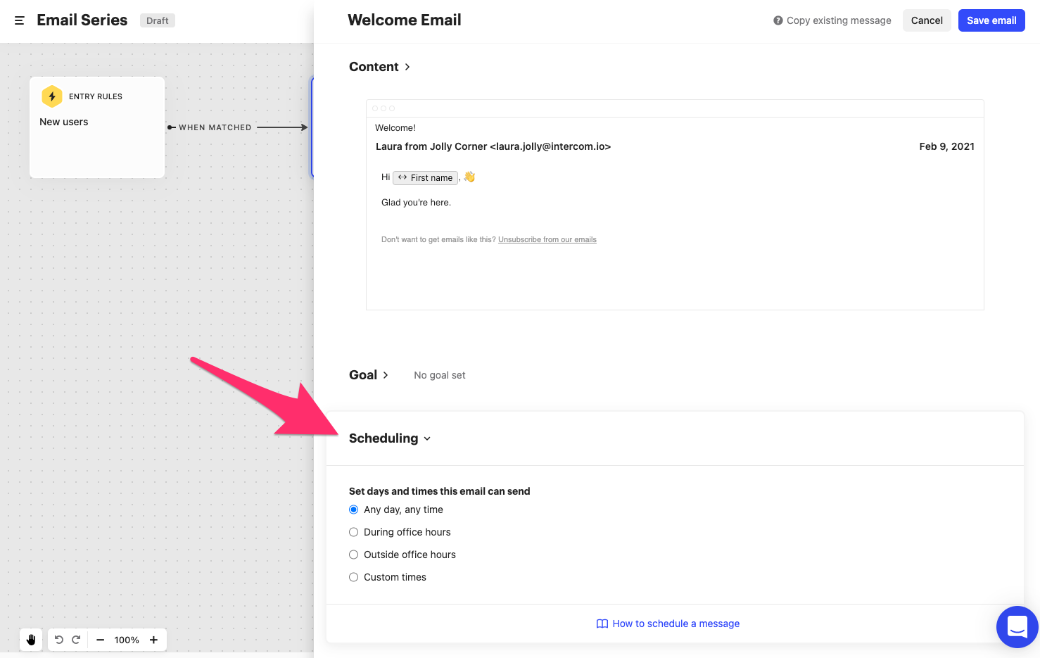 series-message-scheduling