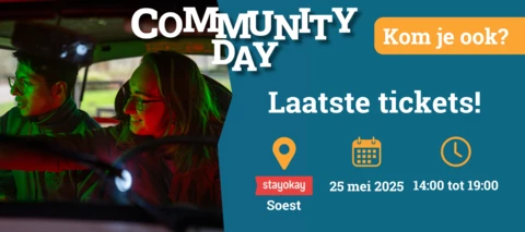 Community Day 25 mei | Mis het niet!