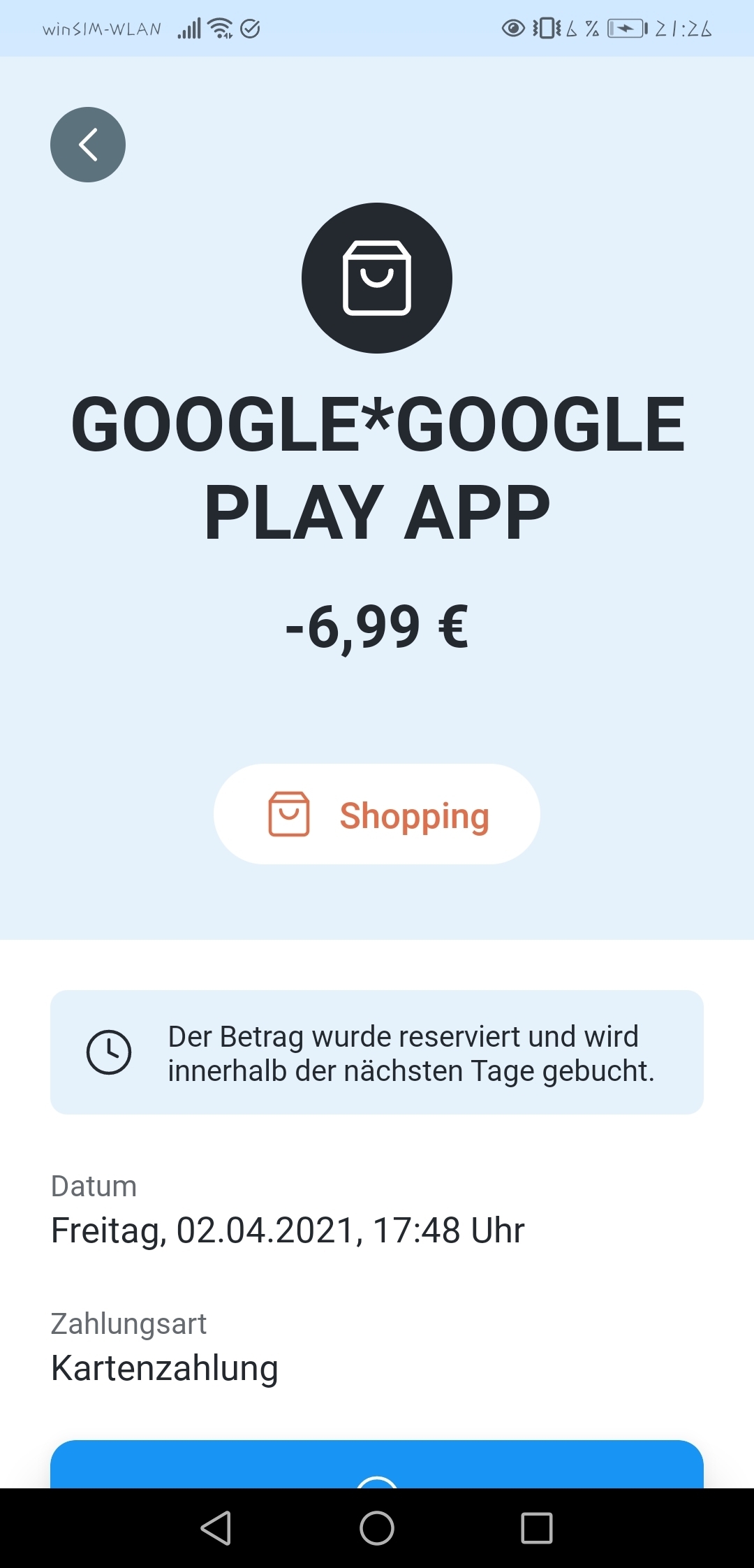 Was tun bei einer Bestellung von Joyn PLUS+ über den Google PlayStore