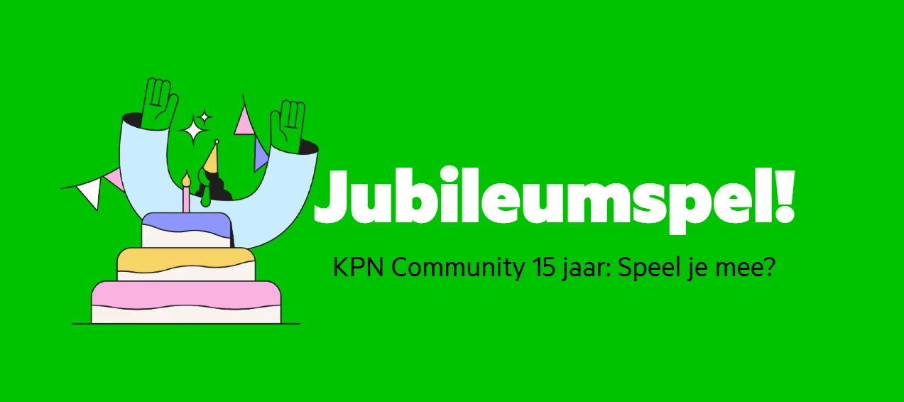 Jubileumspel: de KPN Community is 15 jaar! Speel je mee?