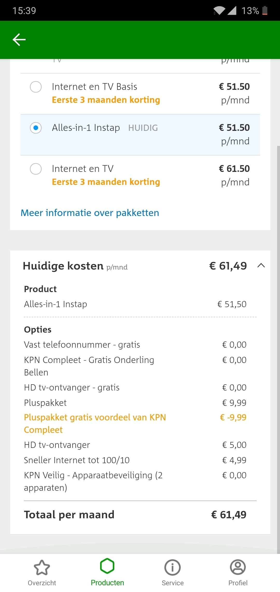 grijnzend optioneel Waakzaam Alles-in-1 Instap met opties vs Internet en TV Pakket | KPN Community