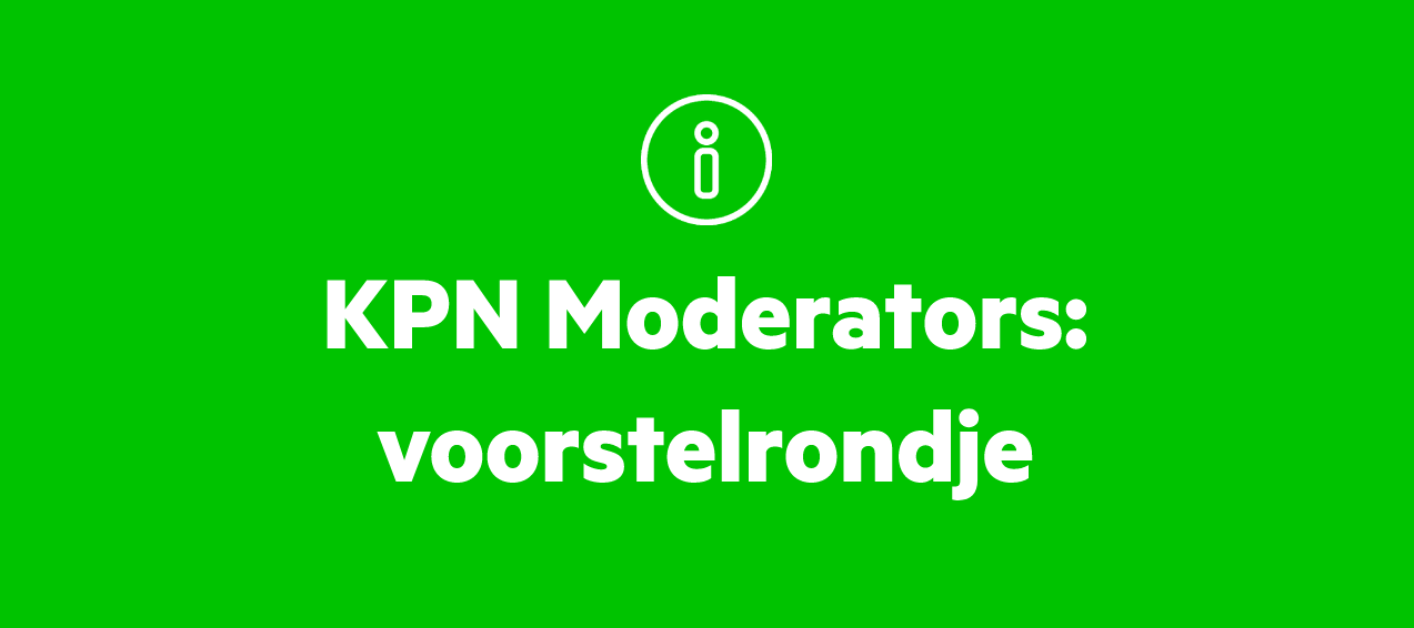 Even voorstellen: de KPN moderators