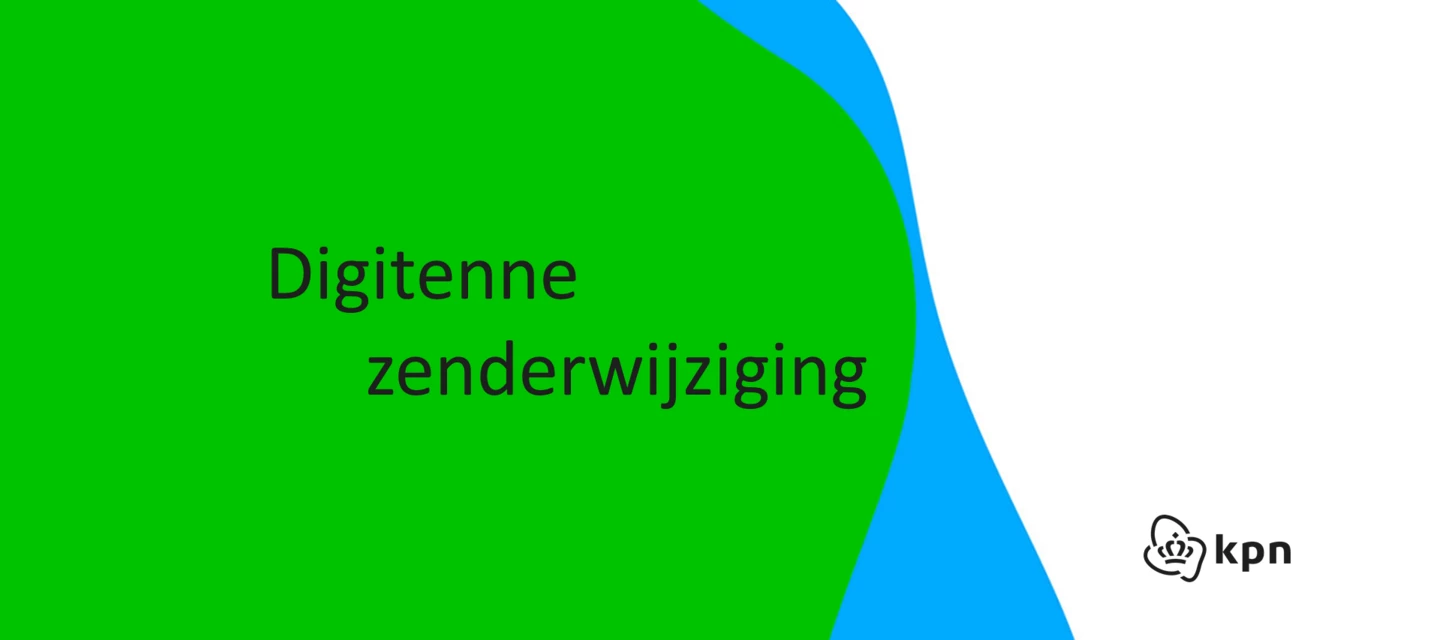 Digitenne: zenderwijziging kanaal 12 | KPN Community