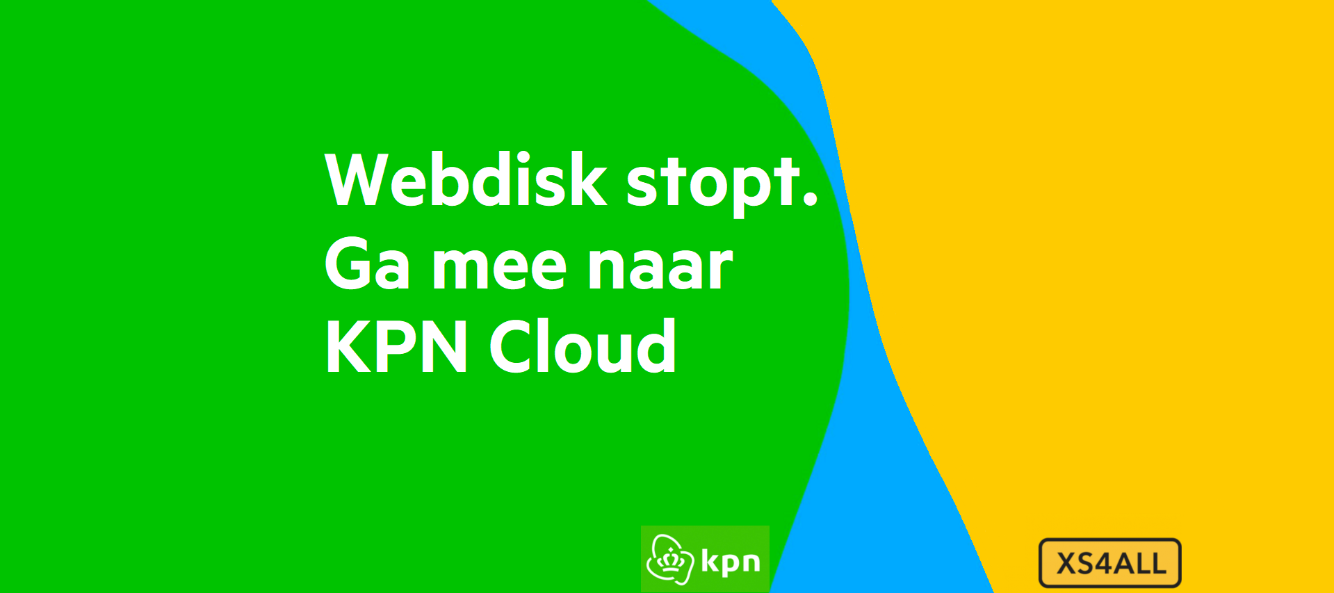 Webdisk stopt. Ga mee naar KPN Cloud