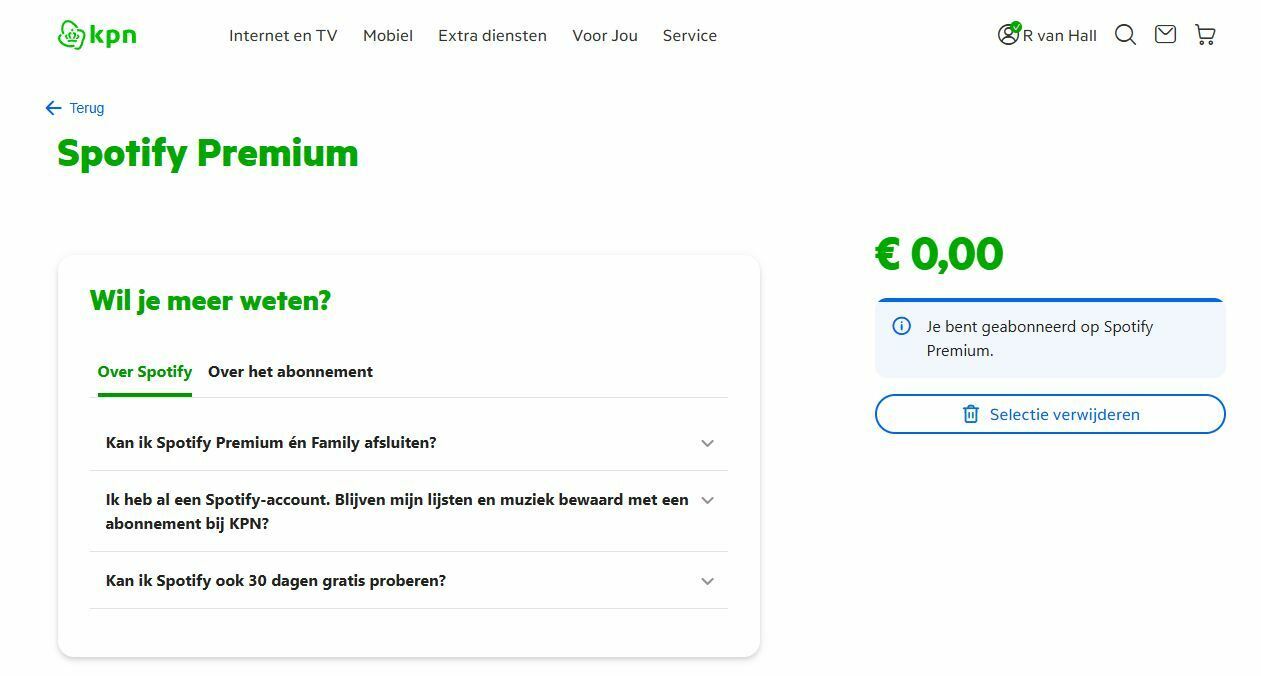 Gratis Spotify Bij Kpn