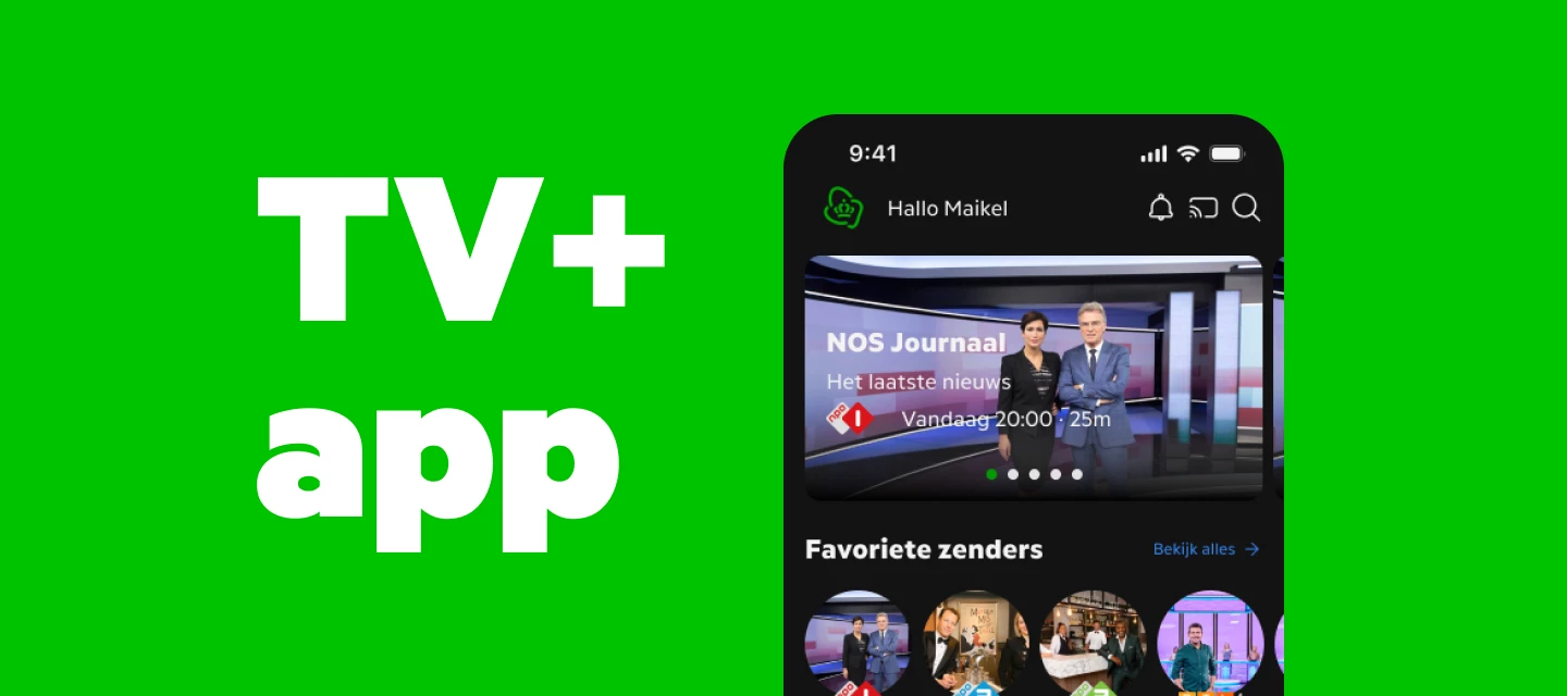 Update 08.85.01: KPN TV+ App voor smartphones en tablets