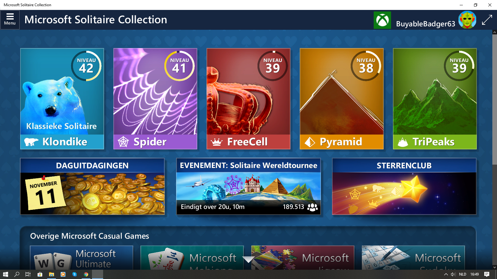 Windows 10 solitaire collection