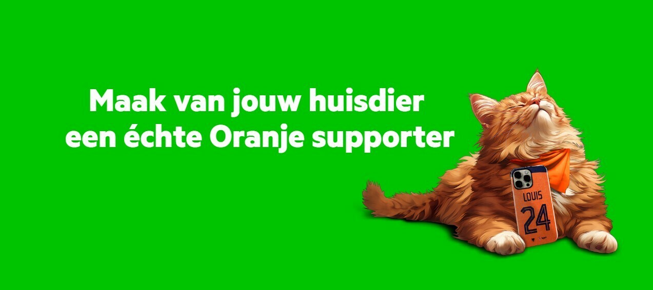 Worden jouw huisdier en jij ook Oranje supporter?