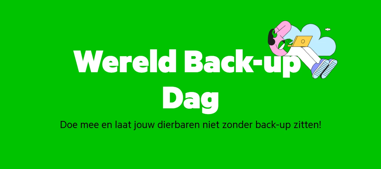 Zondag 31 maart: Wereld Back-up dag!