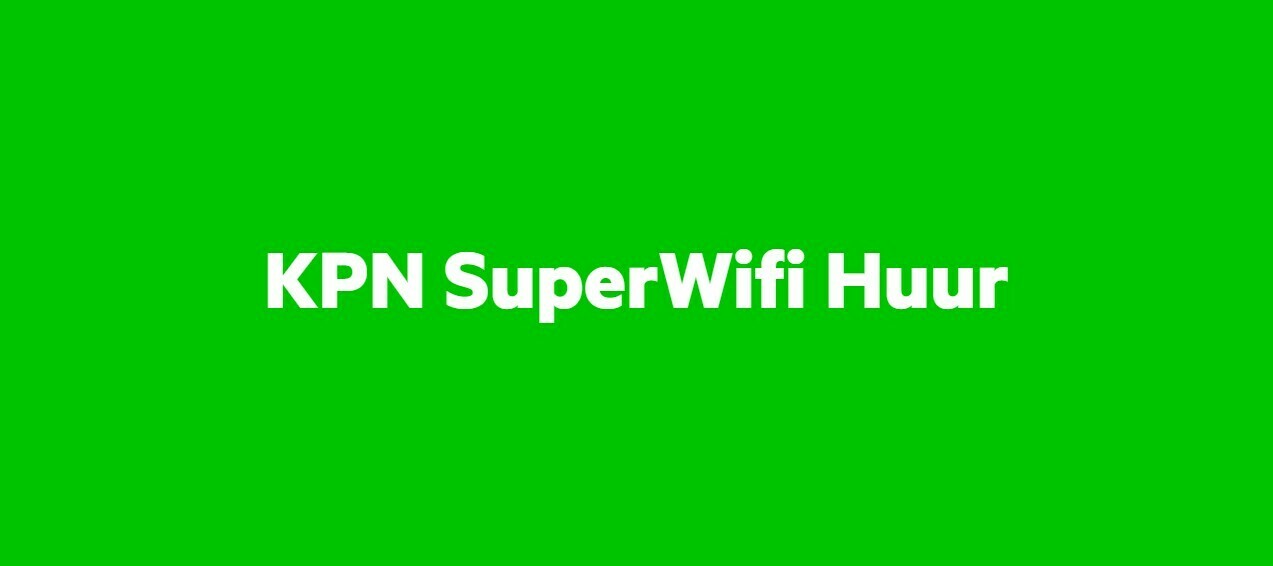 KPN SuperWifi punten nu ook te huur