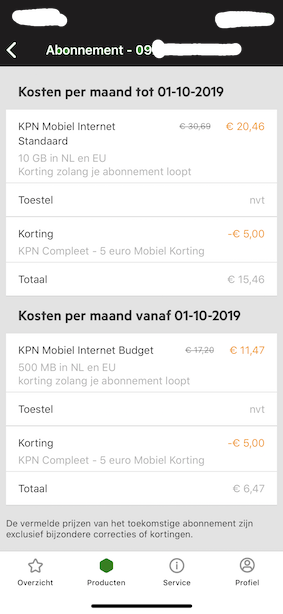 Motivatie spel Ironisch Mobiel Internet abonnement per 1 oktober voor mij 10% duurder? | KPN  Community