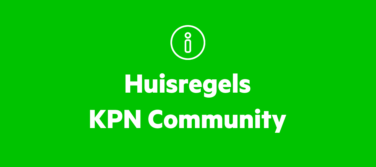 De KPN community huisregels
