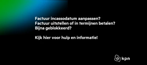 Incassodatum factuur aanpassen / Betaling uitstellen of in termijnen betalen / Blokkering