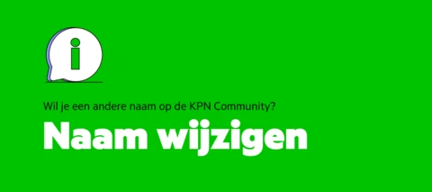 Wijzigen van jouw gebruikersnaam op de KPN Community
