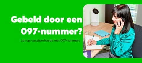 Vacaturefraude met 097-nummers: let op!