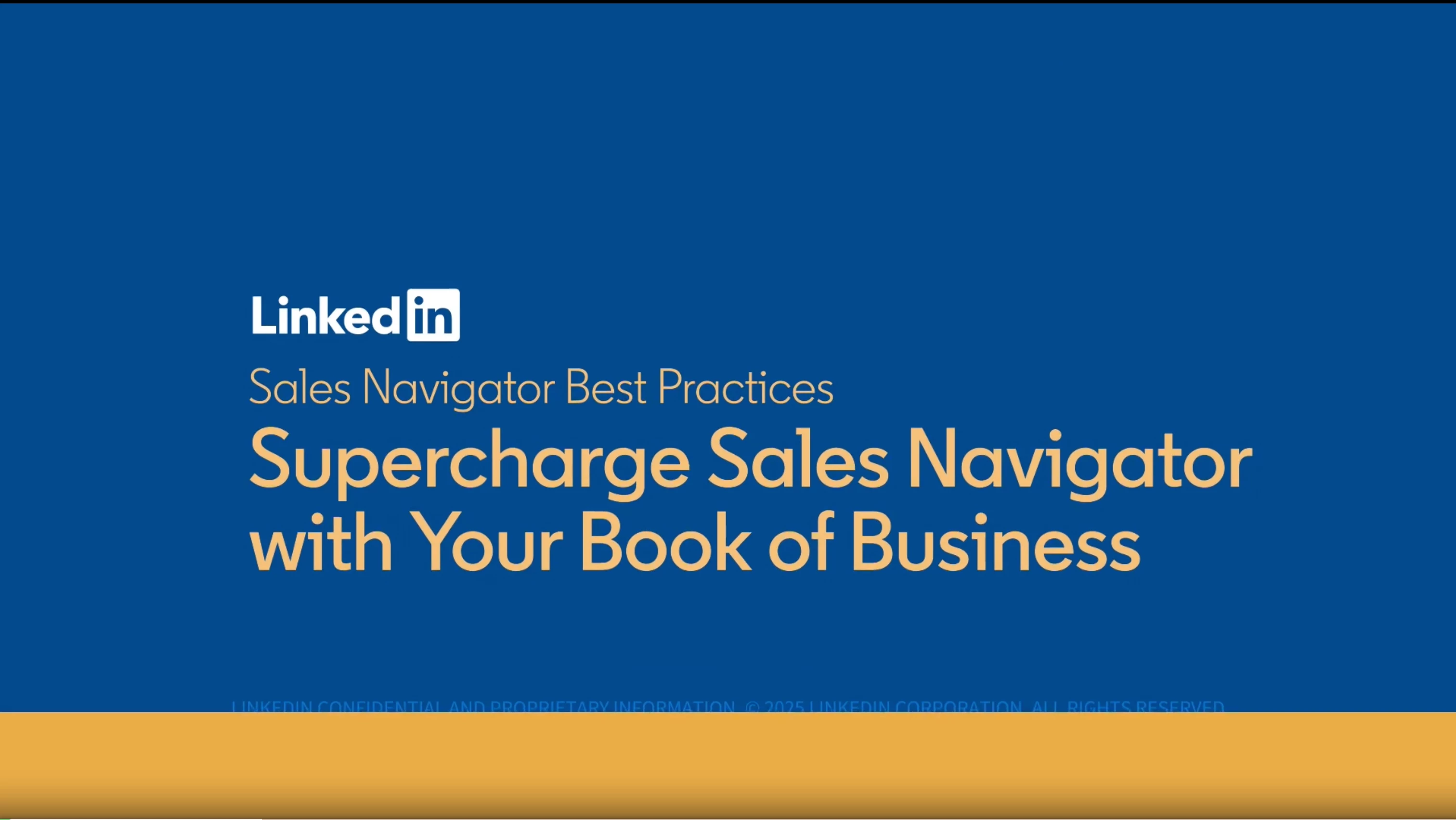 Supercharge Sales Navigator with your Book of Business thumbnail