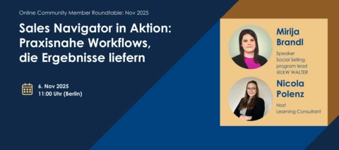 Letzte Chance zur Anmeldung: Club Navigator Roundtable am 6. November