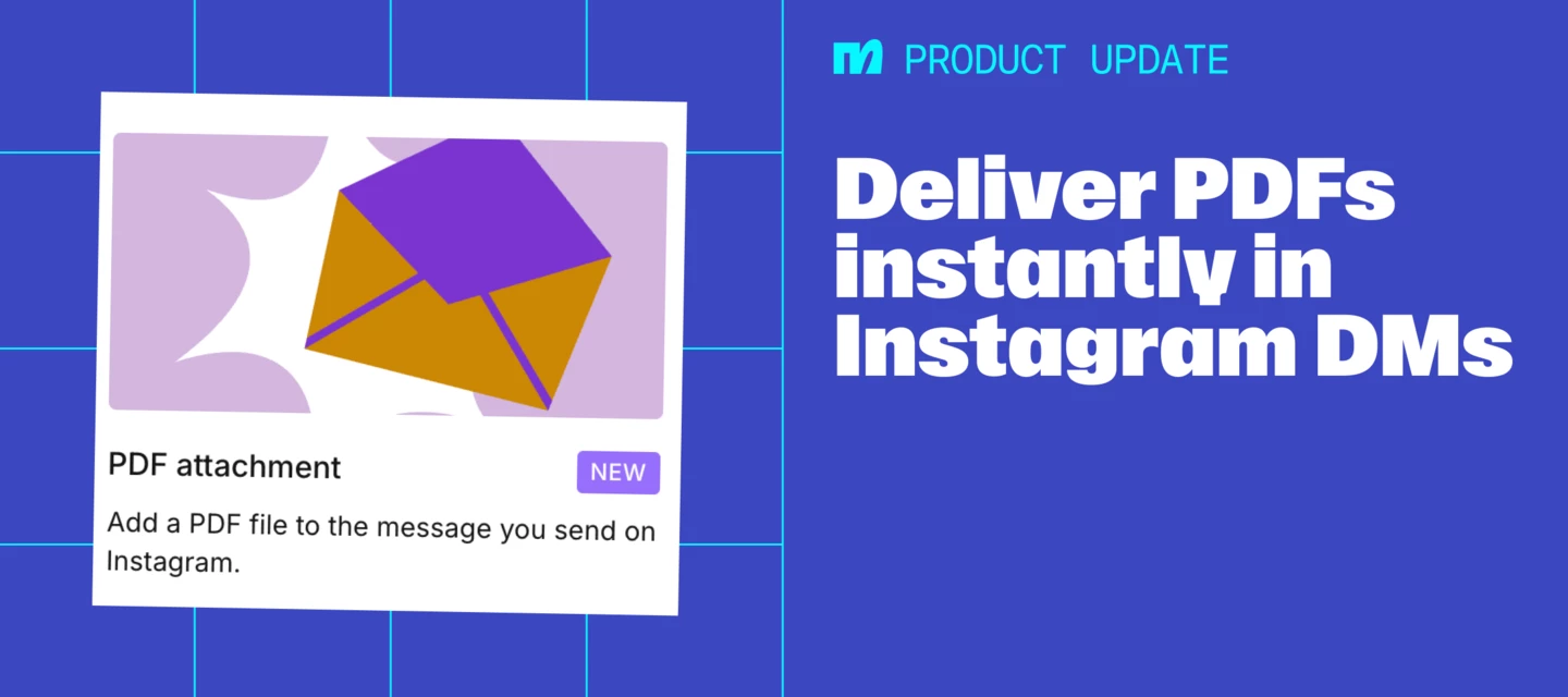 You can now send PDFs in Instagram automations 🚀 | Manychat