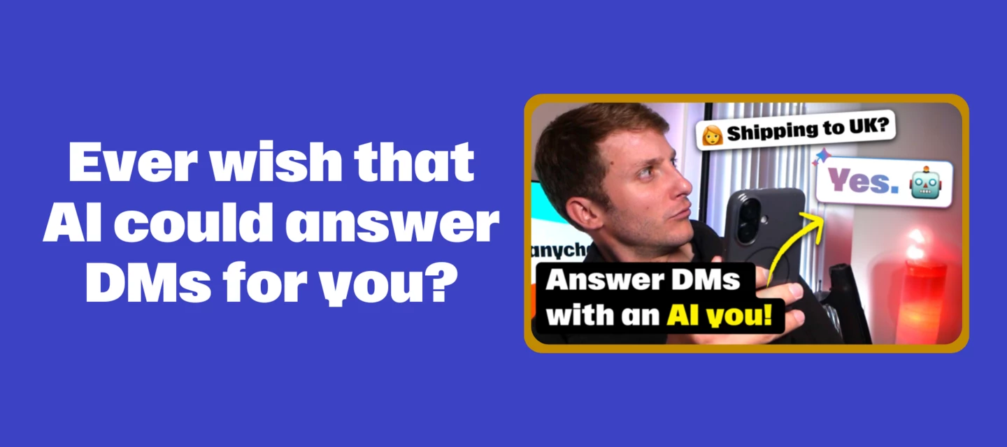 🎥 How to Answer DMs with AI | Manychat