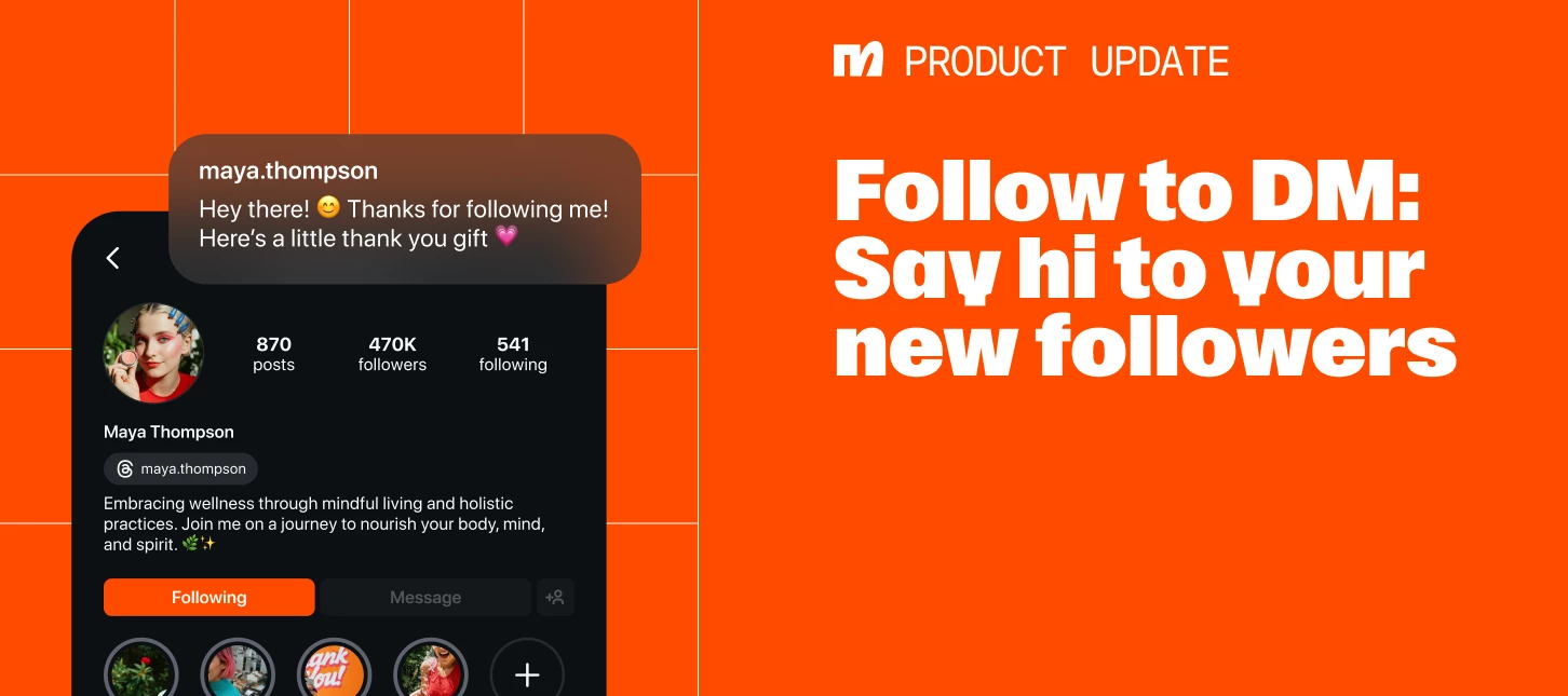 Turn every follow into a conversation – introducing Follow to DM