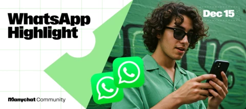 Conte-nos como usa o WhatsApp com a Manychat e ganhe uma experiência única! 🇧🇷