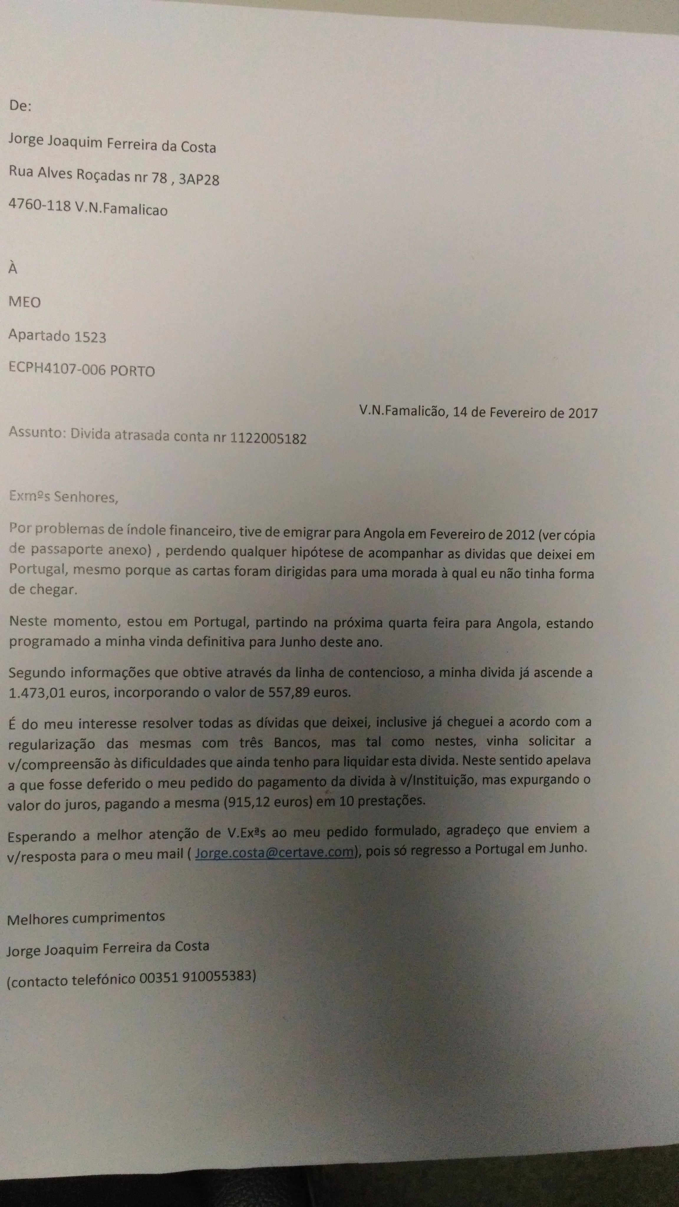 pagamento de divida atrasada (2012)  MEO Fórum