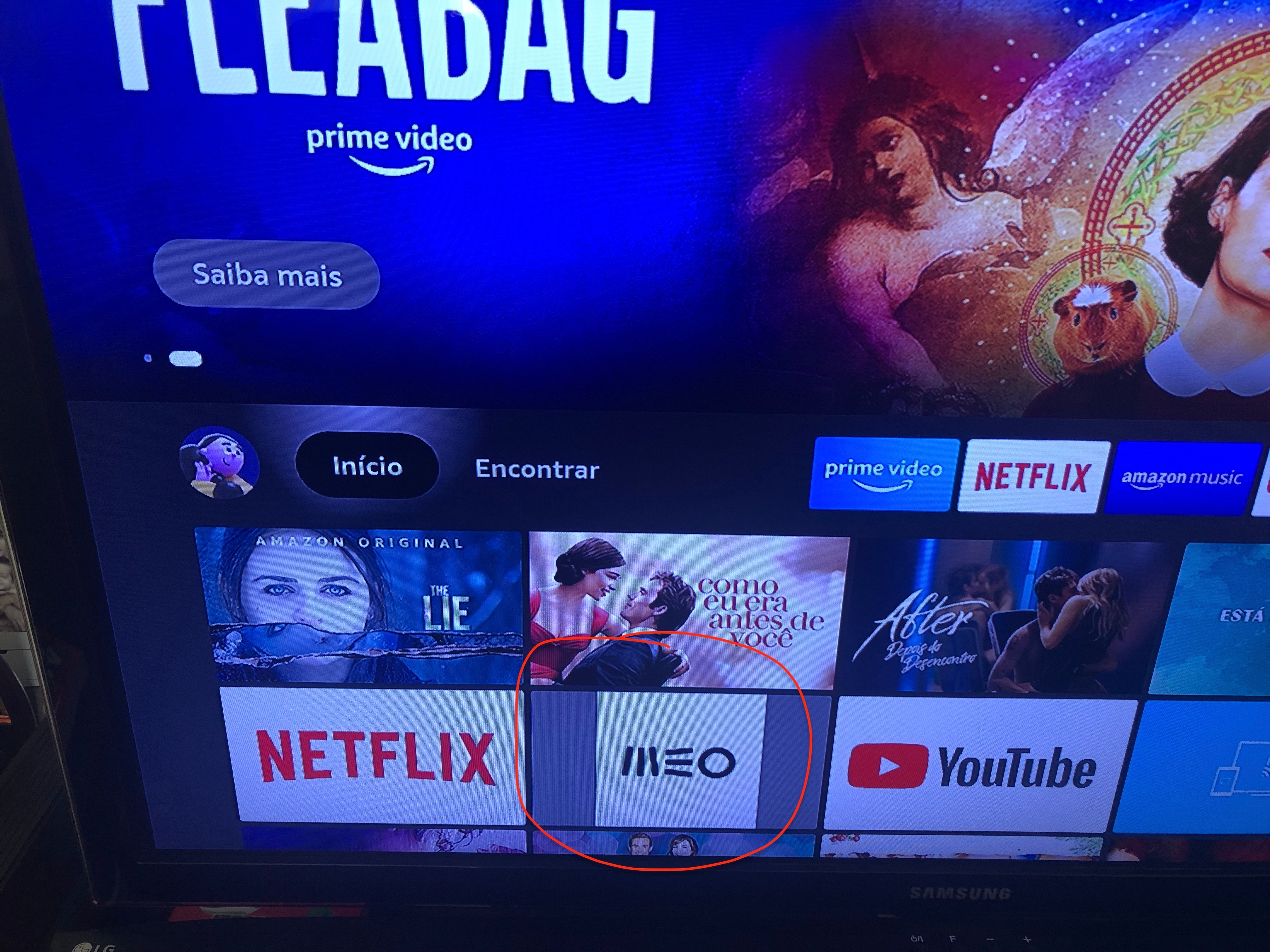 o app falha ou não carrega no Fire TV