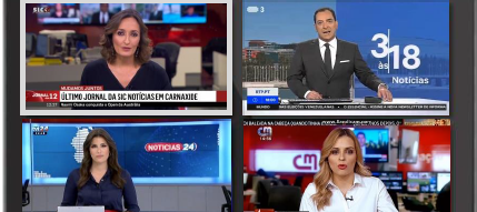 App Multiview: os canais de notícias em simultâneo na TV