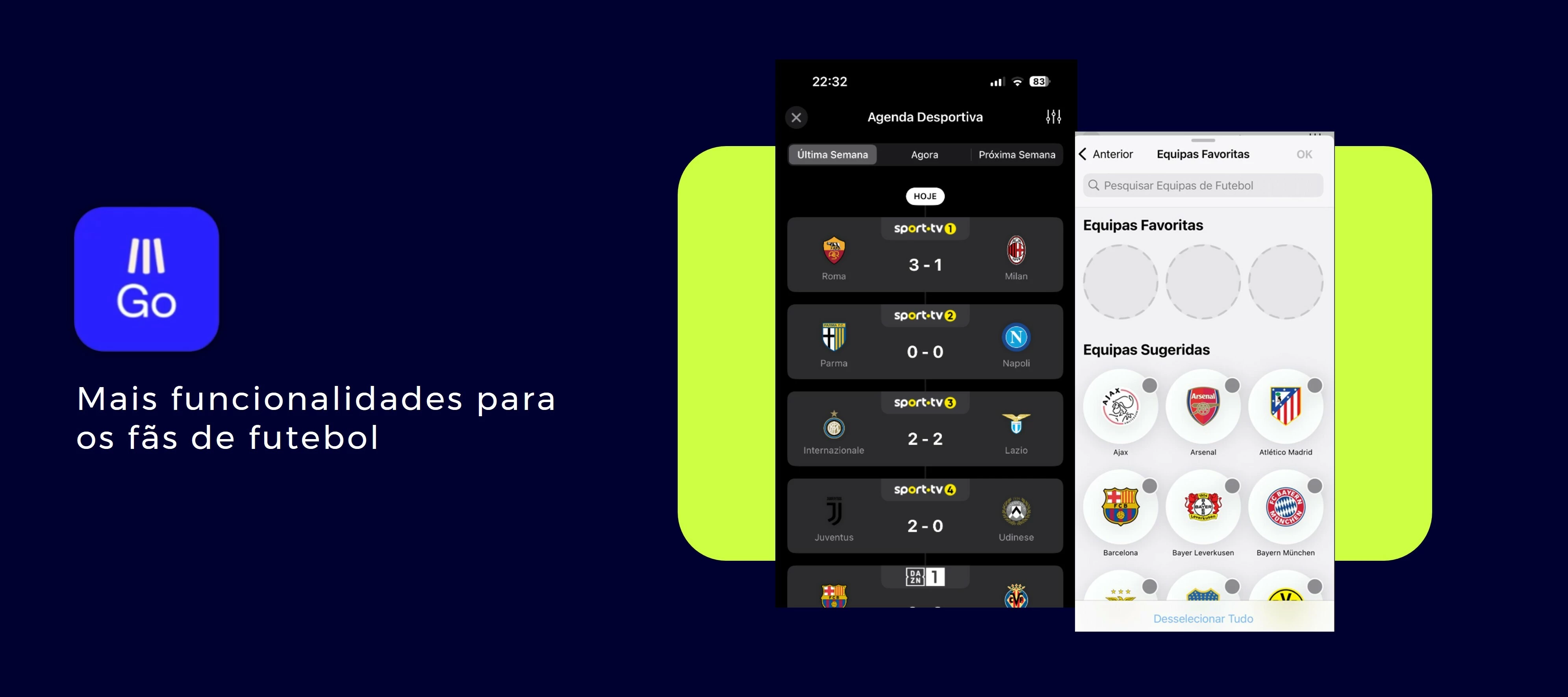 MEO GO | Mais funcionalidades para os fãs de futebol