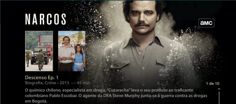 Narcos grátis na TV do MEO