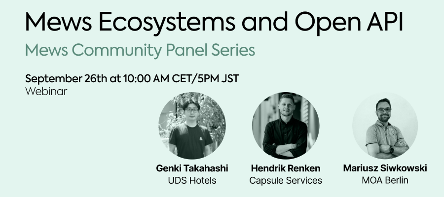 Reminder: Mews Community Panel Series - Happening Next Week!
