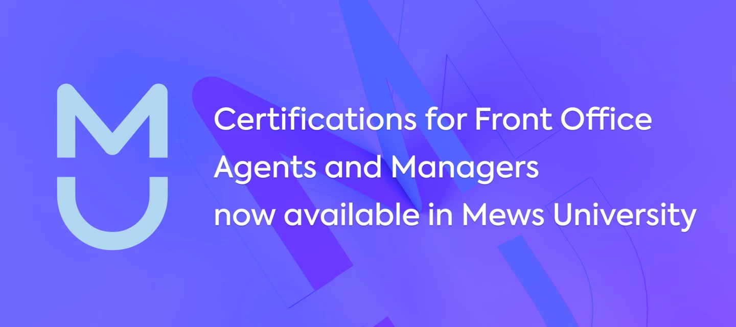 Mews University update: Front Office Certifications are here! | Mews ...